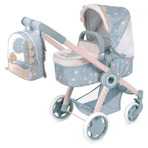 Carro de Muñecas Coco Plegable 3 en 1 de 70 cm 80580 DECUEVAS