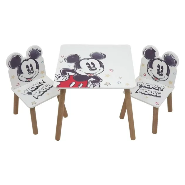 Mesa Infantil Mickey Mouse con Sillas de Madera WD13695 ARDITEX