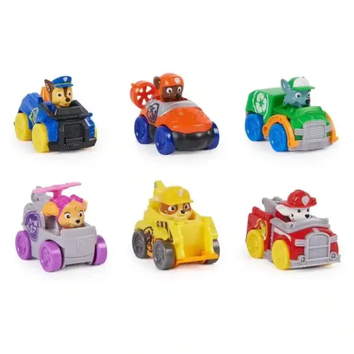Pack de seis coches La Patrulla Canina Squad Racers 6070070 SPIN MASTE