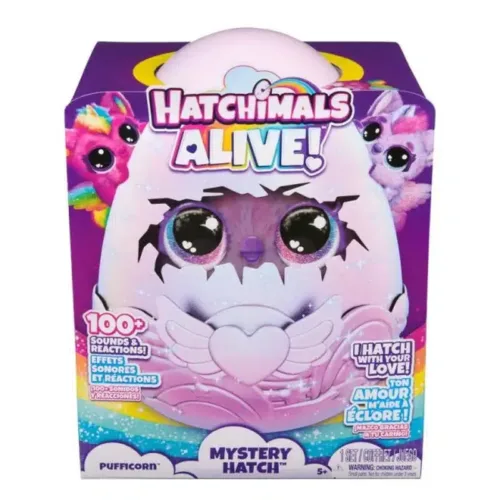 Hatchimals Alive Secret Hatch Pufficorn modelos surtidos 6069132 SPIN MASTE