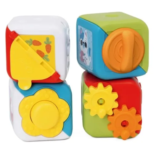Cubos multiactividad 2 en 1 set de 4 bloques sensoriales 11857000000 CHICCO