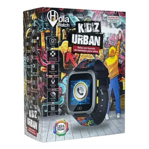 Reloj Inteligente Hola Watch Urban Graffity Black Infantil 01130 CEFA