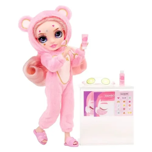 Rainbow High Junior muñeca Bella con pijama rosa 503675 MGA
