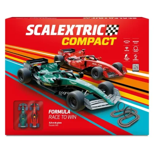 Pista de carreras completa Scalextric Compact Formula Race escala 1:43
