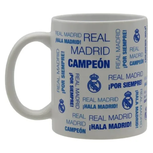 Taza Real Madrid cerámica con Frases de 300ml producto oficial MG92-03RM CYP