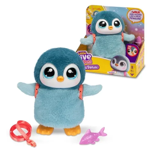 Mascota interactiva Little Live Pets Pingüino sonidos y reacciones LP600000 FAMOSA