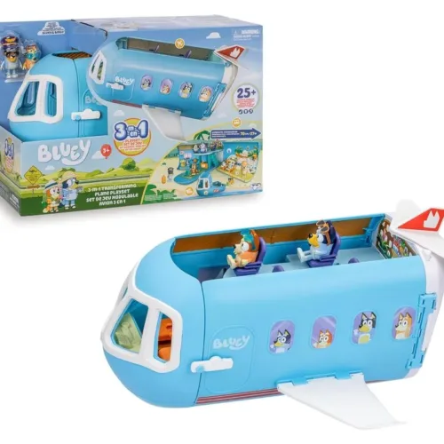 Avión 3 en 1 Bluey y Bingo convertible en hotel, barco y playa BLY75000 FAMOSA