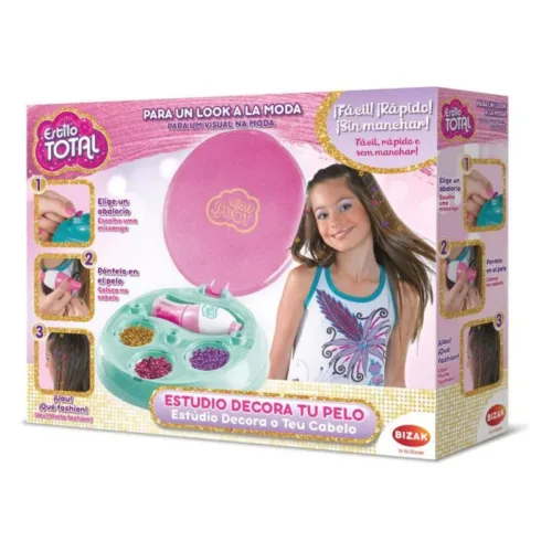 Estilo Total Estudio Decora tu Pelo Set de Manualidades 35005067 BIZAK
