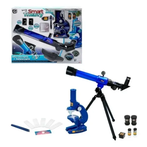 Set Telescopio y microscopio 2 en 1 STEM con accesorios 44830 COLOR BABY