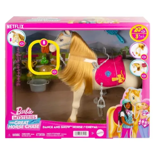Barbie Mysteries Caballo con Sonidos y Accesorios HXJ42 MATTEL
