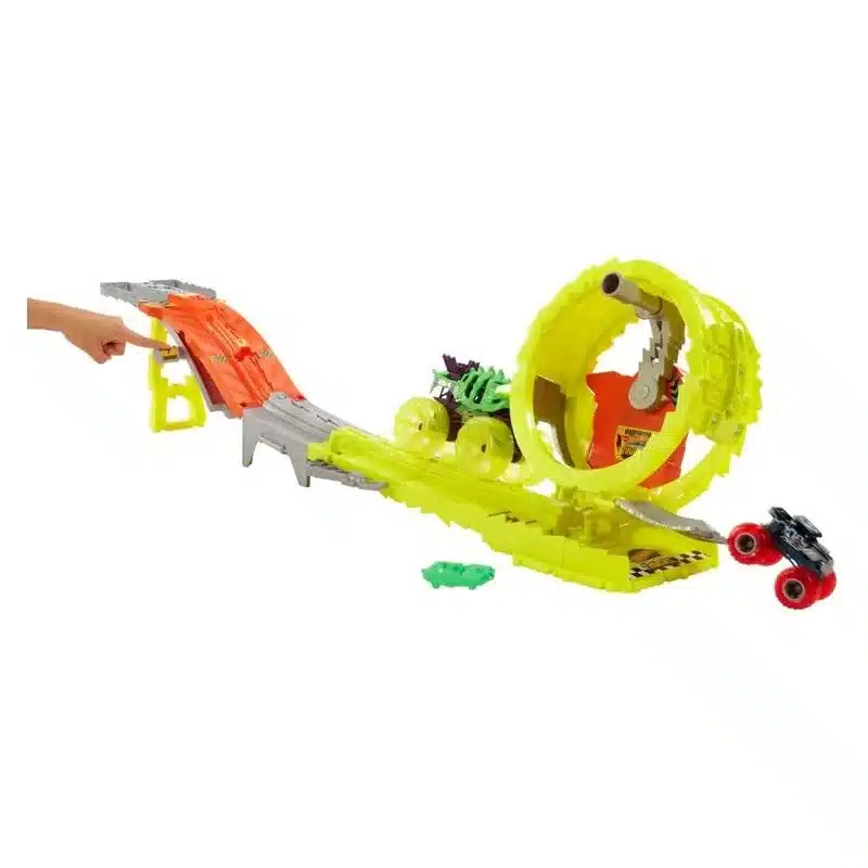 Pista Hot Wheels Monster Trucks Race & Chase Challenge HXT05 MATTEL - Imagen 2