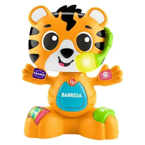 Juguete educativo Fisher-Price tigre con luces, sonido y grabadora HYK91 MATTEL