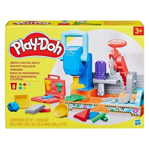 Playdoh Banco de Herramientas con Plástilina de Colores F9141 HASBRO