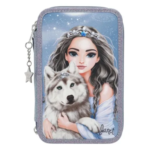 TOPModel Estuche Triple Wolf con Material Escolar 13149 DEPESCHE