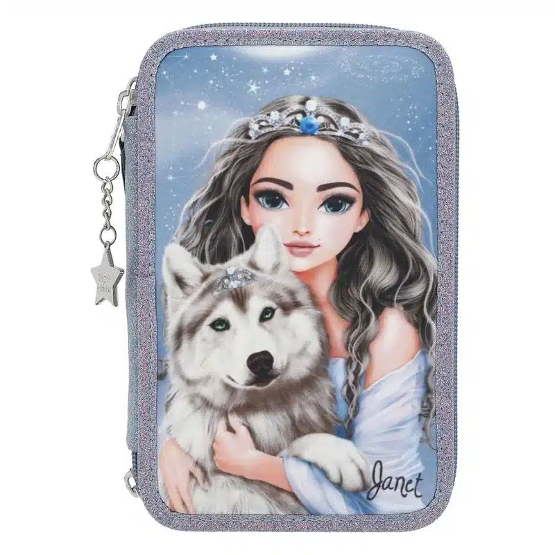 TOPModel Estuche Triple Wolf con Material Escolar 13149 DEPESCHE