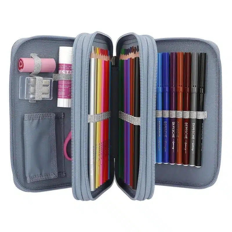 TOPModel Estuche Triple Wolf con Material Escolar 13149 DEPESCHE - Imagen 2