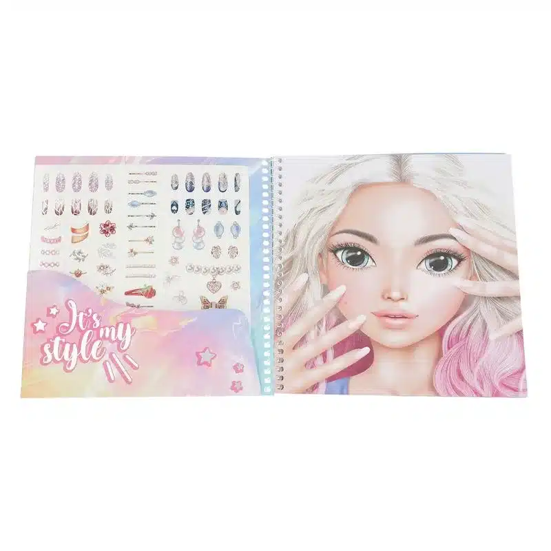 TOPModel Cuaderno de Pegatinas Dress Me Up Maquillaje 13437 DEPESCHE - Imagen 2