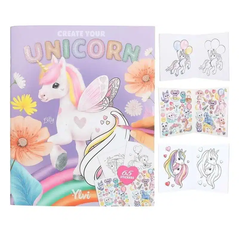 Ylvi Create your unicorn con 65 stickers diferentes 13394 DEPESCHE