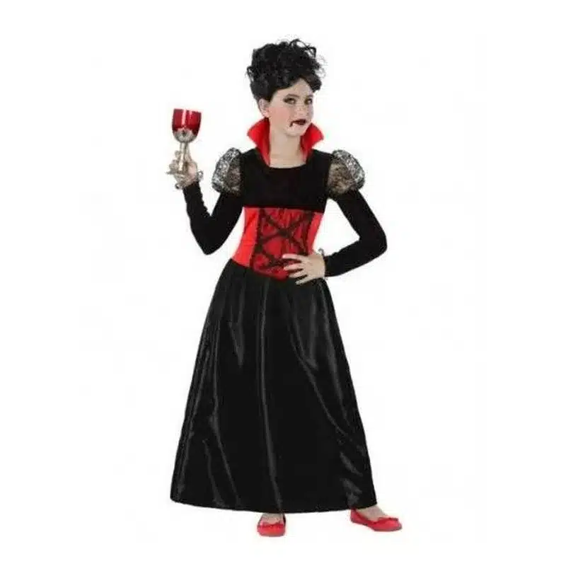 Disfraz de vampiresa de 5 a 6 años infantil para Halloween 61474 ATOSA