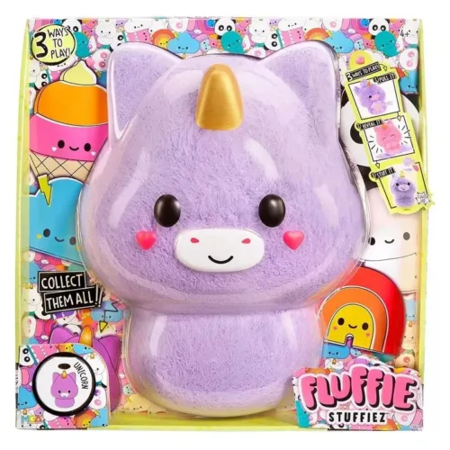 Fluffie Stuffiez peluche Unicornio grande coleccionable 594413 MGA