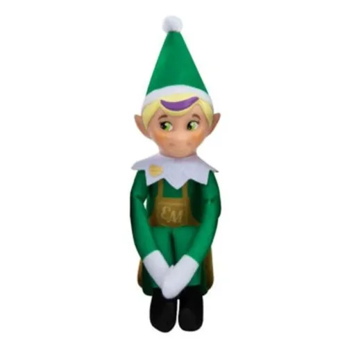 Figura Elfo de Navidad rubio de color verde 22 cm 00346-verderubio