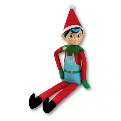 Figura Elfo de Navidad moreno de color rojo 22 cm 00346-RJ CEFA