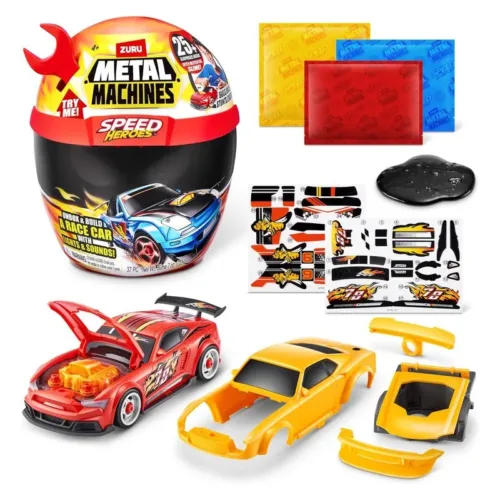 Metal Machines Speed Heroes Casco Rojo con accesorios 67125-RJ ZURU
