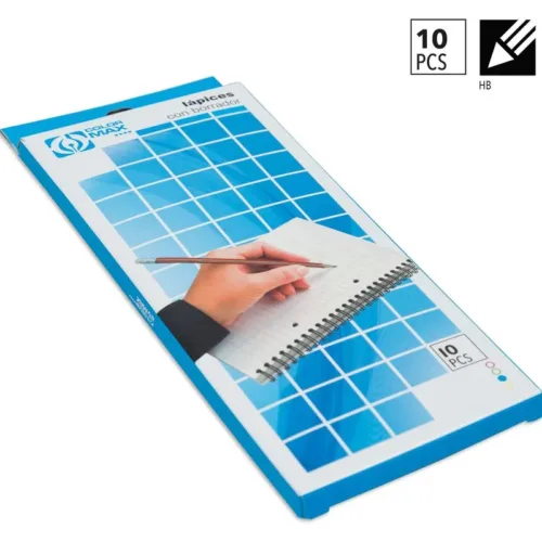 Pack de 10 lápices con goma de borrar Color Max 72916 COLOR BABY