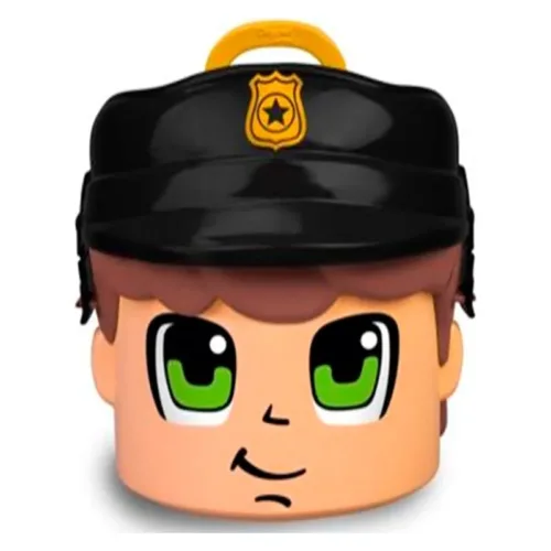 Contenedor policía Pinypon Action con 4 figuras profesionales 700017465 FAMOSA
