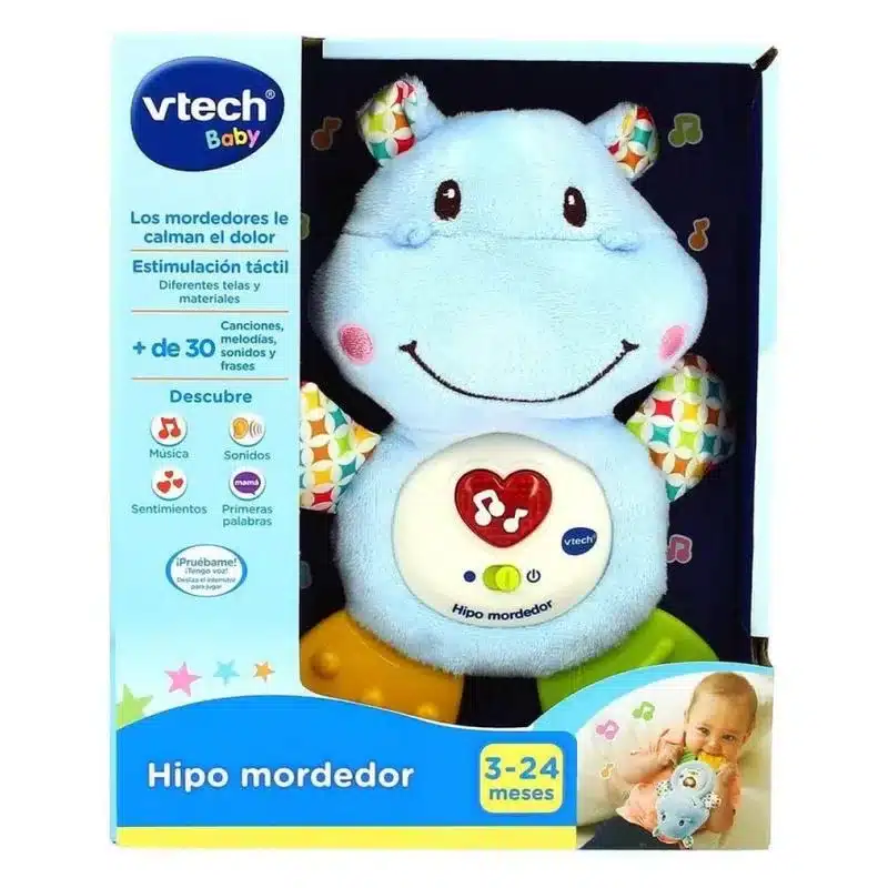 Peluche Hipopótamo mordedor musical 80-502522 VTECH - Imagen 3