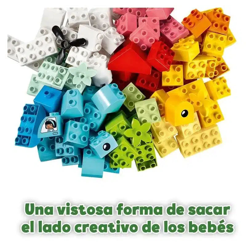 Lego Duplo caja del corazón 80 piezas extra ideas incluido 10909 - Imagen 2