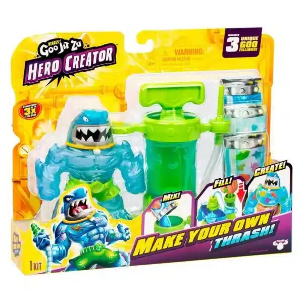 Heroes of Goo Jit Zu Figura de Acción Hero Thrash Creator 42786 BANDAI ...