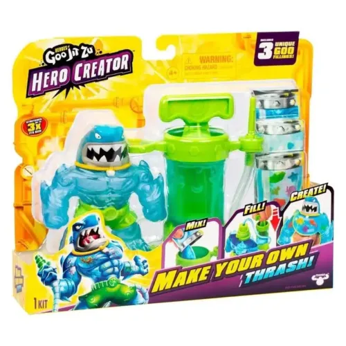 Heroes of Goo Jit Zu Figura de Acción Hero Thrash Creator 42786 BANDAI