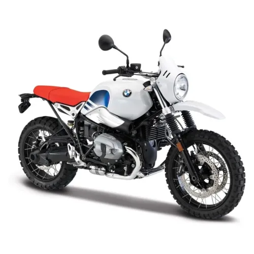 Moto de juguete BMW R Ninet Urban GS escala 1-18 blanca 51069S78046 BURAGO