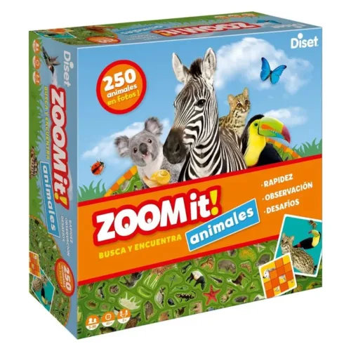 Juego educativo Zoom it busca y encuentra animales 63799 DISET