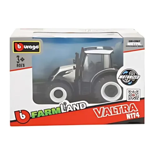 Tractor de metal 10cm Valtra blanco Farmland 31614s78043 BURAGO