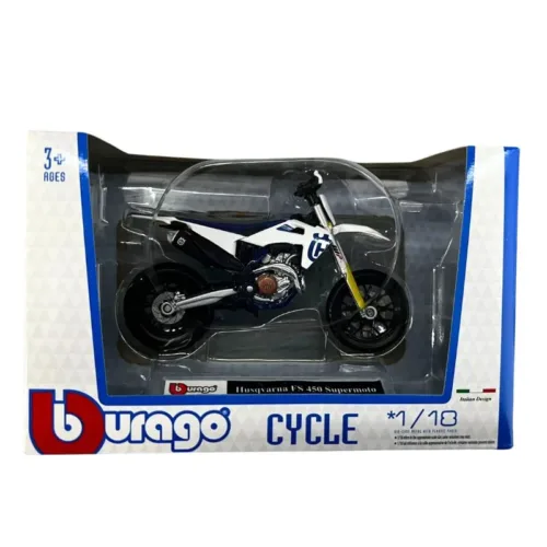 Moto de juguete Husqvarna FS 450 Supermoto escala 1-18 78047-HUSQVARNAFS4