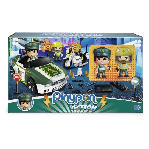 Pinypon Action coche y moto de la Guardia Civil con figuras 700015836 FAMOSA