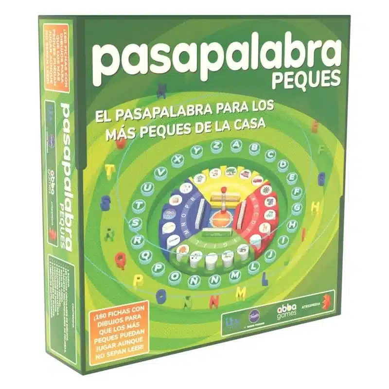 Juego de mesa Pasapalabra Peques con 160 fichas con dibujos 700016202 FAMOSA