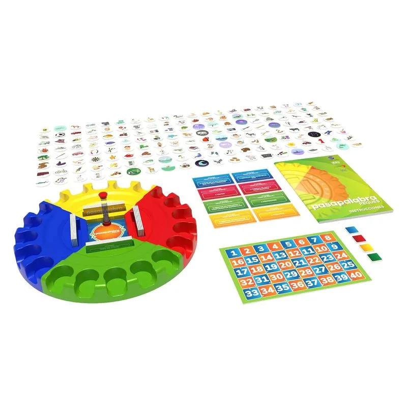 Juego de mesa Pasapalabra Peques con 160 fichas con dibujos 700016202 FAMOSA - Imagen 2
