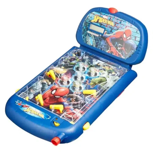Mesa de pinball Spiderman con luces y sonido azul 550117 IMCADISA