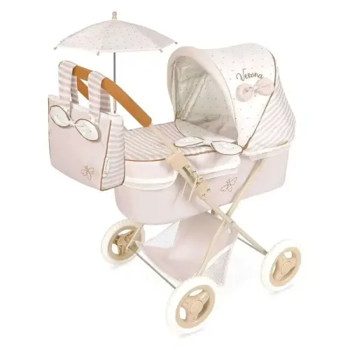 Carro de muñecas plegable con bolso y sombrilla Verona DeCuevas 85078