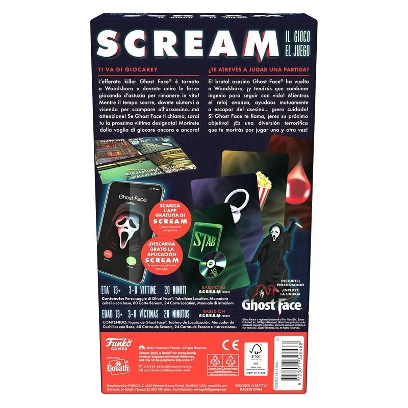 Juego de mesa cooperativo Scream El Juego Funko Games 932848 GOLIATH - Imagen 3