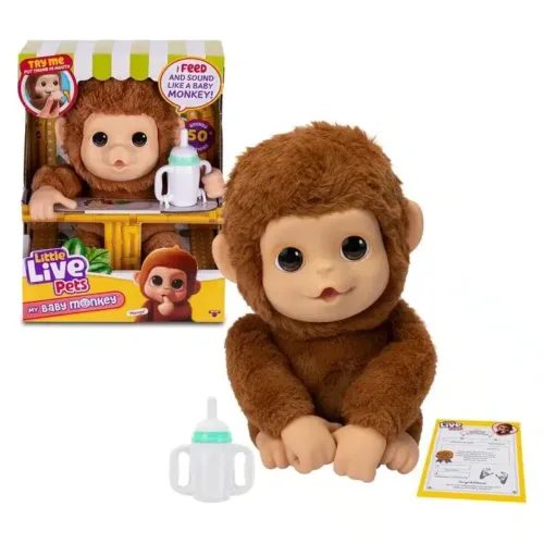 Mascota interactiva Little Live Pets My Baby Monkey LP500000 FAMOSA