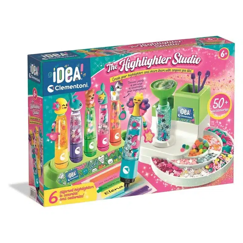 Laboratorio de subrayadores con más de 50 accesorios Idea 188604 CLEMENTONI
