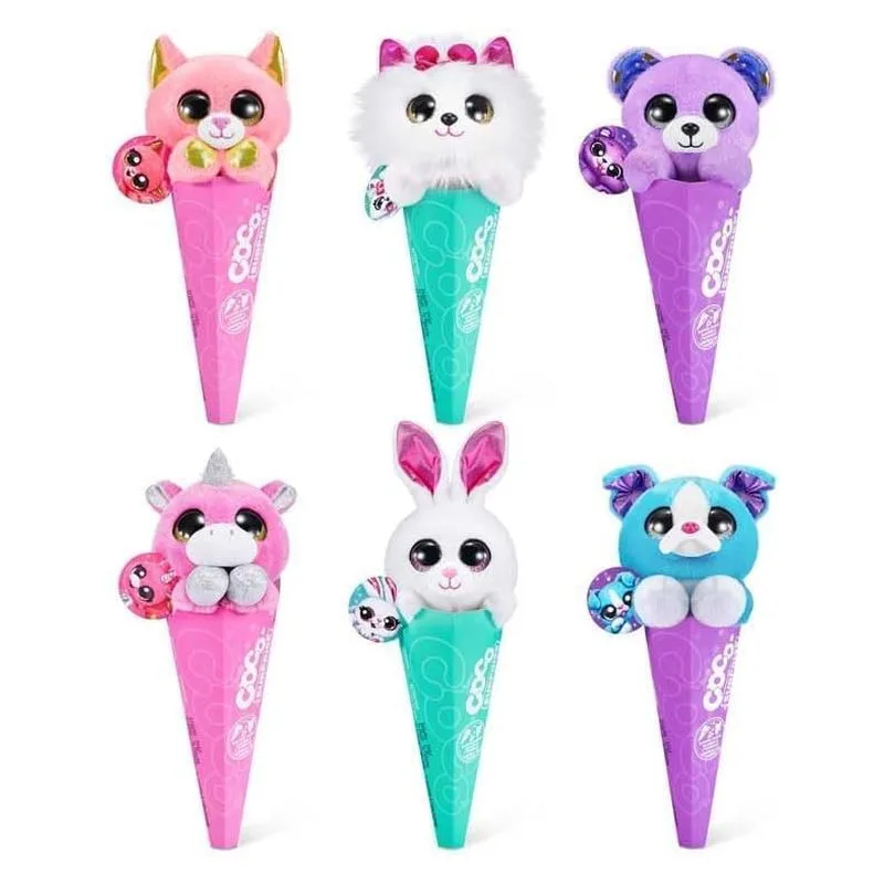 Peluche infantil Zuru Coco con cono multicolor 9601S ZURU modelos surtidos