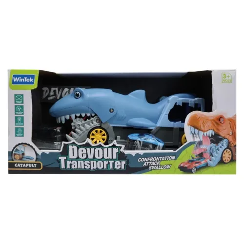 Tiburón Devora Coches con Transporte y Catapulta E7016 INNOVATOYS