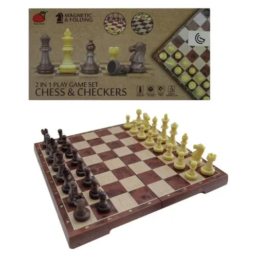 Juego Ajedrez y Damas Plegable 2458 INNOVATOYS
