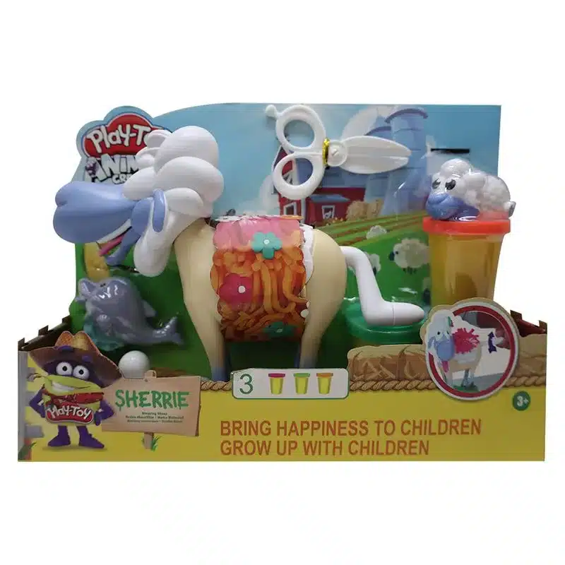 Play Toys Set Oveja con 3 Botes de Plastilina SM8066 INNOVATOYS