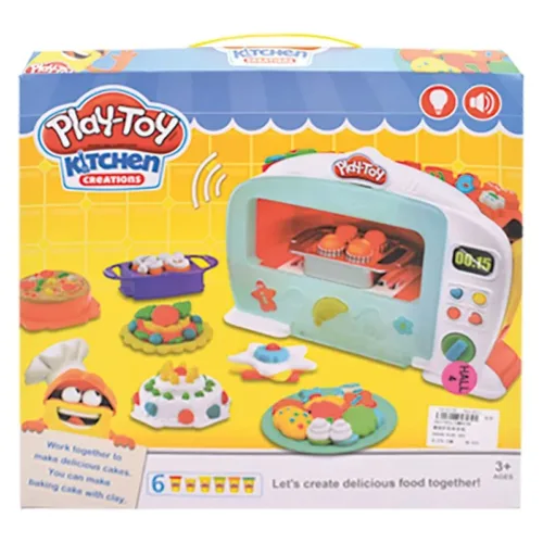 Play-Toy Horno con Pasteles de Plastilina 1817551 INNOVATOYS